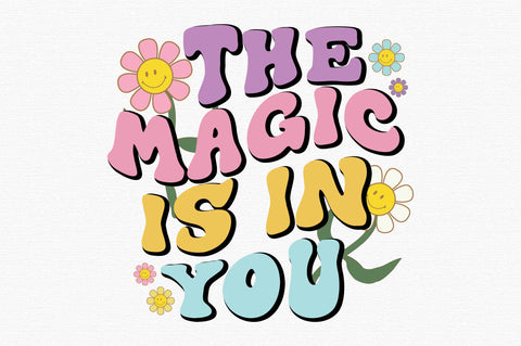 Retro Daisy Quote PNG Sublimation SVG designartist 