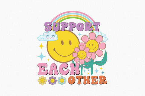 Retro Daisy Quote PNG Sublimation SVG designartist 