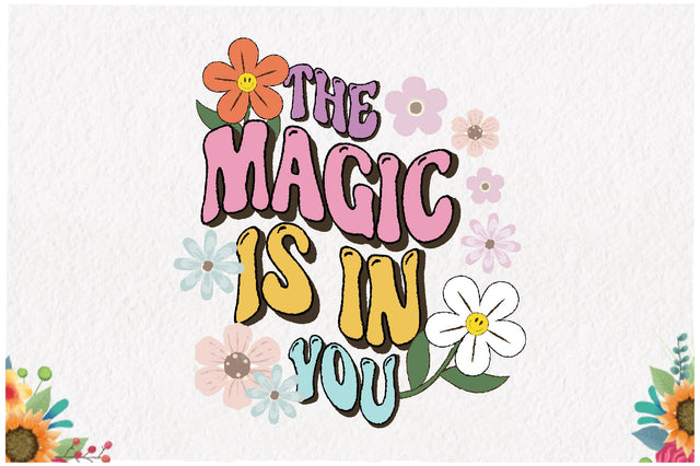 Retro Daisy Quote Sublimation Sublimation Jagonath Roy 