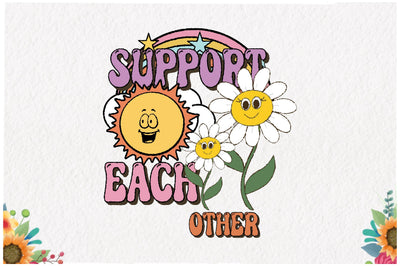 Retro Daisy Quote Sublimation Sublimation Jagonath Roy 