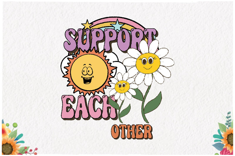 Retro Daisy Quote Sublimation Sublimation Jagonath Roy 