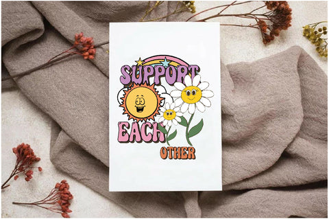 Retro Daisy Quote Sublimation Sublimation Jagonath Roy 