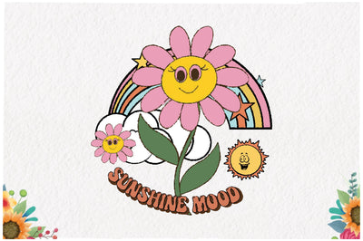 Retro Daisy Sublimation Sublimation Jagonath Roy 