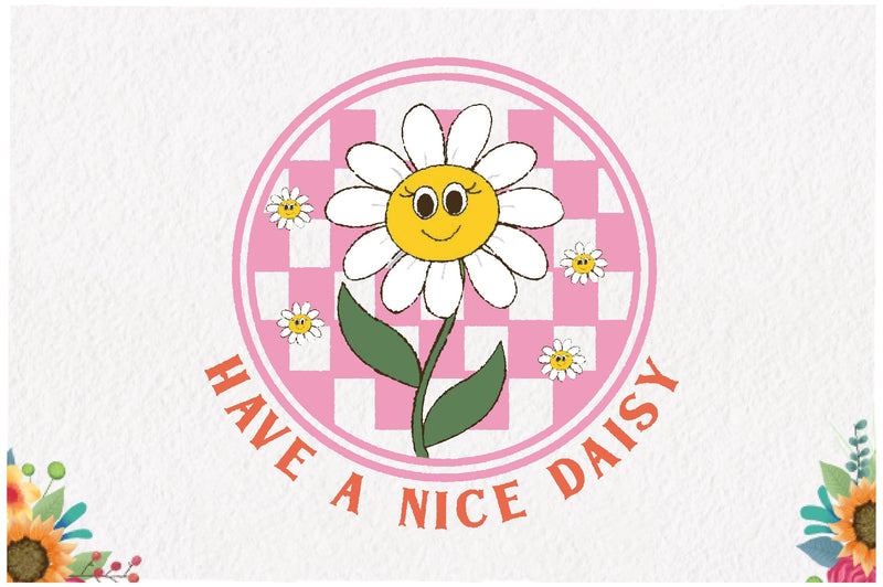 Retro Daisy Sublimation Sublimation Jagonath Roy 