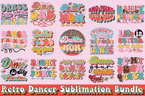Retro Dancer Sublimation Bundle Sublimation SVGArt 