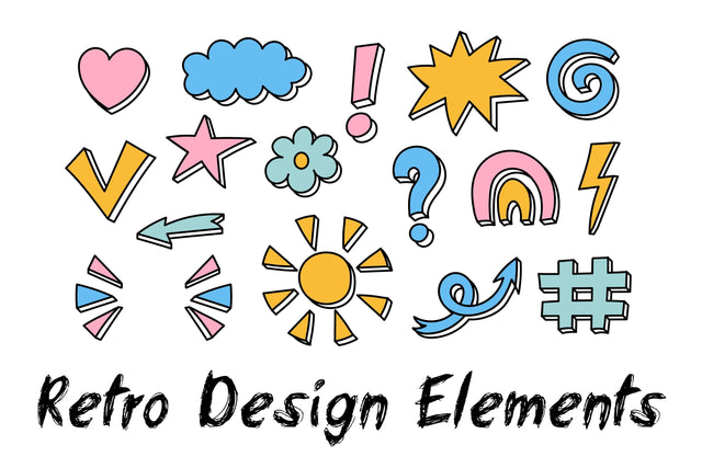 Retro Design Elements Sublimation Rin Green 