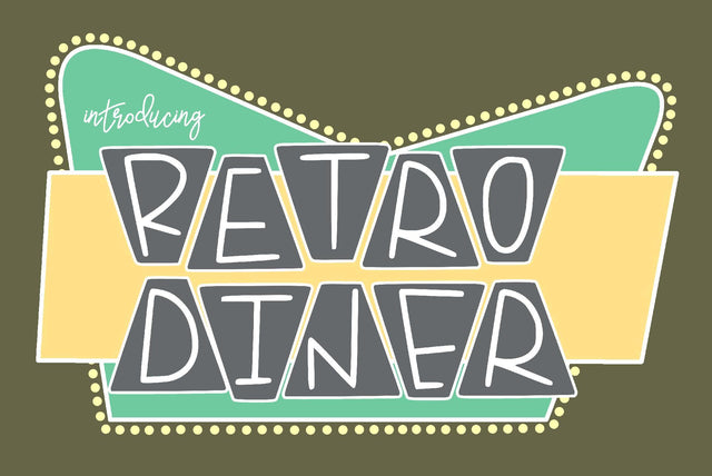 Retro Diner Font Kitaleigh 