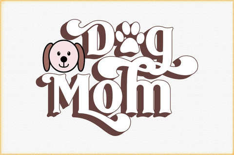 Retro Dog Mom Svg design SVG Creativeart88 