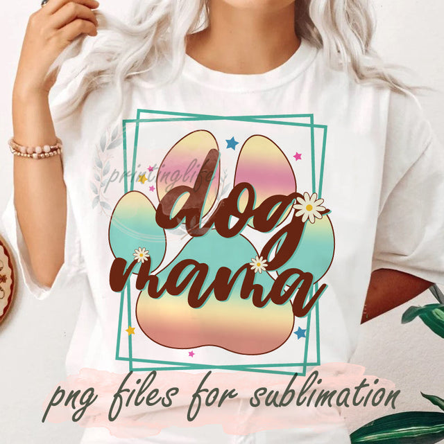 Retro Dog png sublimation designs downloads, Dog Mom Sublimation Download, sublimation design for dog moms and dog lovers Sublimation PrintingLife 