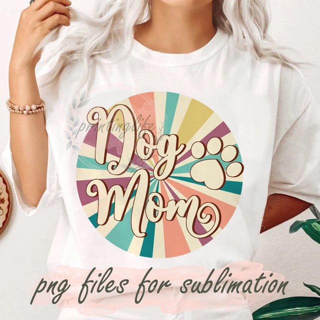 Retro Dog png sublimation designs downloads, Dog Mom Sublimation Download, sublimation design for dog moms and dog lovers Sublimation PrintingLife 