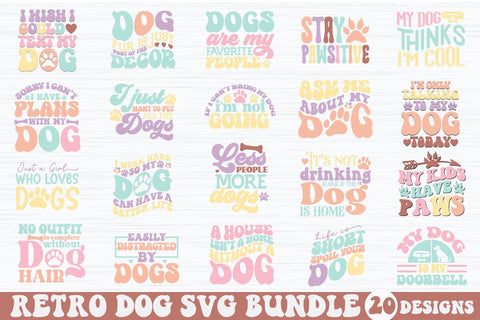 Retro Dog SVG Bundle SVG etcify 