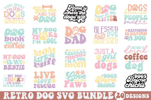 Retro Dog SVG Bundle SVG etcify 