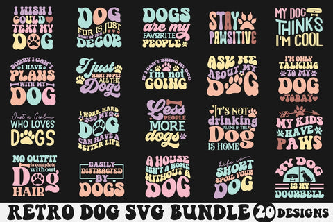 Retro Dog SVG Bundle SVG etcify 