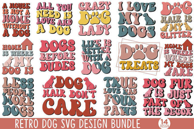 Retro Dog Svg Design Bundle SVG SVGista 