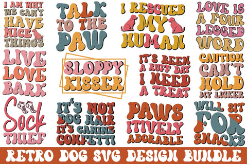 Retro Dog Svg Design Bundle SVG SVGista 