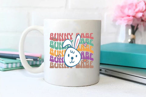 Retro Easter SVG Design, Bunny Babe SVG FiveStarCrafting 