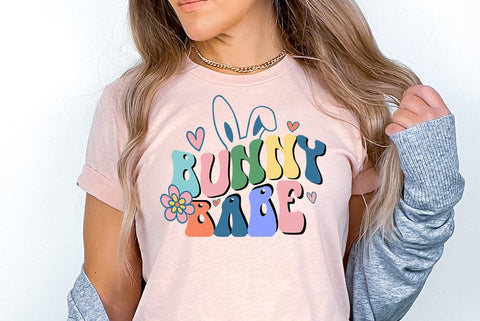 Retro Easter SVG Design, Bunny babee SVG FiveStarCrafting 