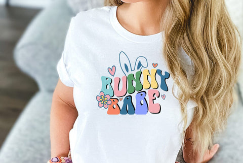 Retro Easter SVG Design, Bunny babee SVG FiveStarCrafting 