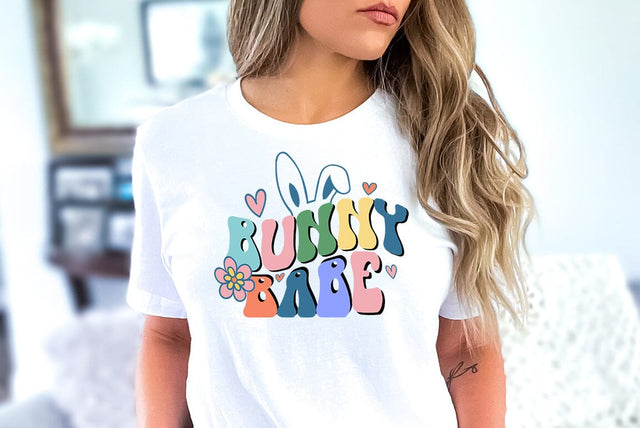 Retro Easter SVG Design, Bunny babee SVG FiveStarCrafting 