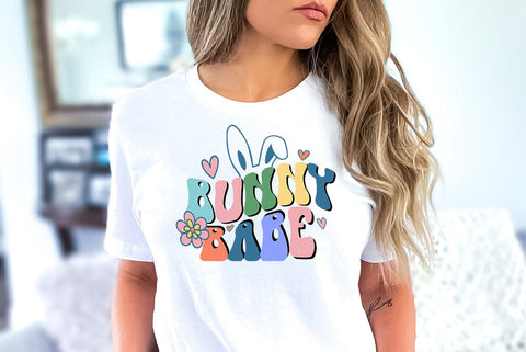 Retro Easter SVG Design, Bunny babee SVG FiveStarCrafting 