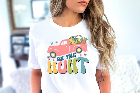 Retro Easter SVG Design, On the hunt SVG FiveStarCrafting 