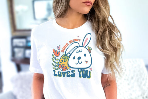 Retro Easter SVG Design, Some Bunny Loves You SVG FiveStarCrafting 