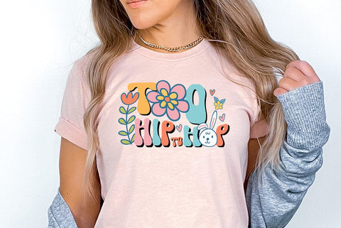 Retro Easter SVG Design, Too hip to hop SVG FiveStarCrafting 