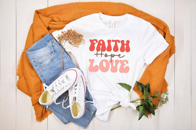 Retro Faith Hope Love SVG SVGista 