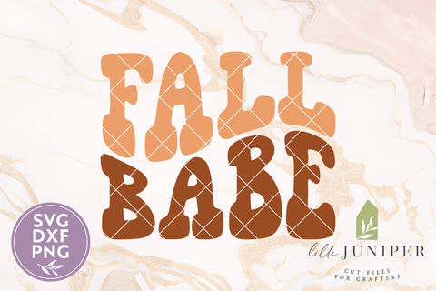 Retro Fall Babe SVG, Fall Shirt Design SVG LilleJuniper 