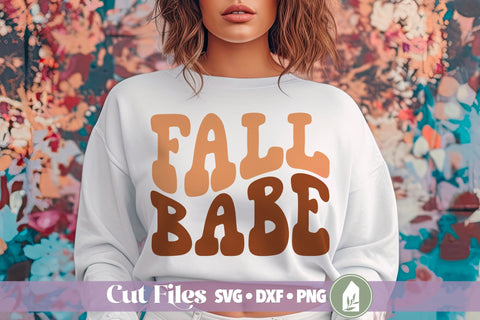 Retro Fall Babe SVG, Fall Shirt Design SVG LilleJuniper 