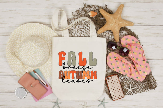 Retro Fall breeze autumn leaves Svg SVG SVGista 