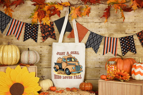 Retro Fall PNG - Just a Girl Who Loves Fall Sublimation CraftLabSVG 