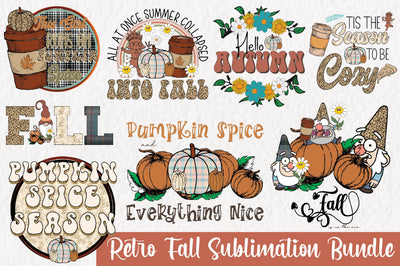 Retro Fall Sublimation Bundle Sublimation Jagonath Roy 