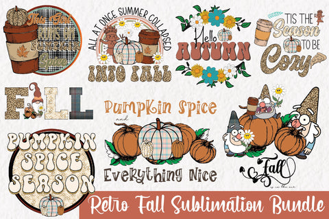 Retro Fall Sublimation Bundle Sublimation Jagonath Roy 