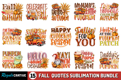 retro Fall Sublimation Bundle Sublimation Regulrcrative 