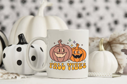 Retro Fall Sublimation Design | Fall Vibes PNG SVG CraftLabSVG 