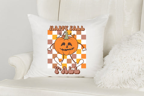 Retro Fall Sublimation Design, Happy Fall Y'all Sublimation CraftLabSVG 
