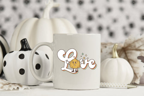 Retro Fall Sublimation Design - Love PNG Sublimation CraftLabSVG 