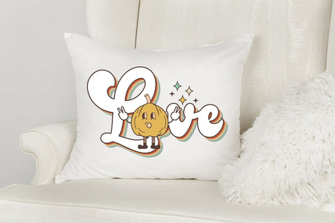 Retro Fall Sublimation Design - Love PNG Sublimation CraftLabSVG 