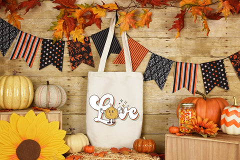 Retro Fall Sublimation Design - Love PNG Sublimation CraftLabSVG 