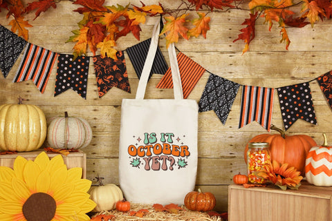 Retro Fall Sublimation | is It October Yet PNG Sublimation CraftLabSVG 