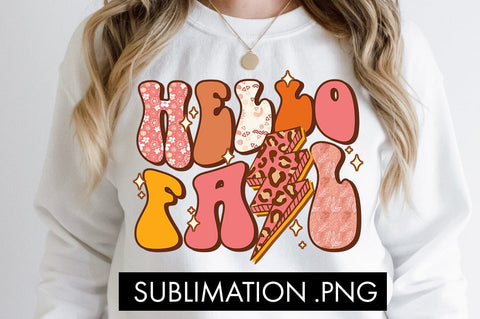 Retro Fall Sublimation PNG Bundle Sublimation Freeling Design House 