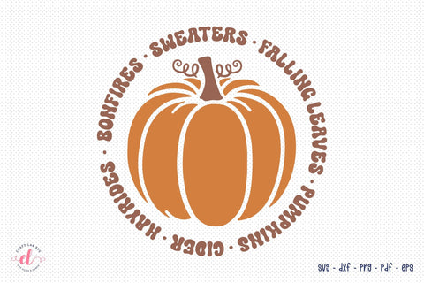 Retro Fall SVG - Autumn SVG Cut Files SVG CraftLabSVG 