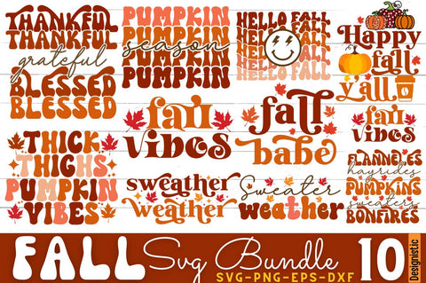 Retro Fall SVG Bundle, Retro Fall SVG SVG DESIGNISTIC 