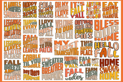 Retro Fall SVG Bundle, Retro Halloween SVG Bundle, Pumkin SVG orpitasn 