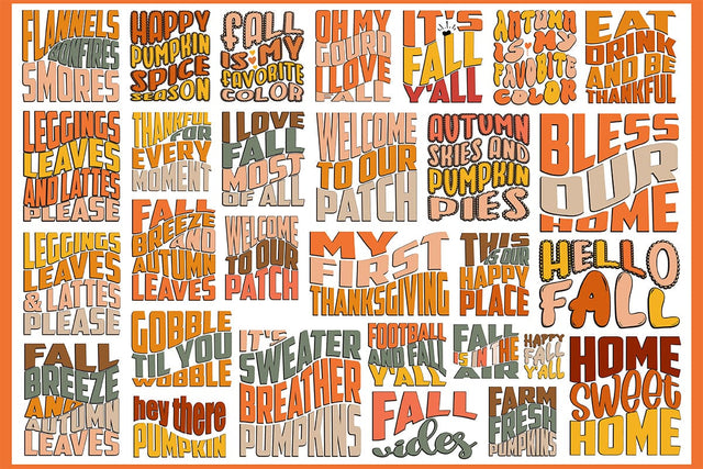 Retro Fall SVG Bundle, Retro Halloween SVG Bundle, Pumkin SVG orpitasn 