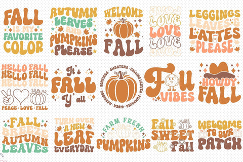 Retro Fall SVG Bundle SVG CraftLabSVG 