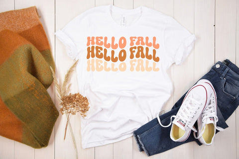 Retro Fall SVG | Hello Fall Cut File SVG CraftLabSVG 