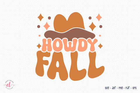 Retro Fall SVG, Howdy Fall Cut File SVG CraftLabSVG 