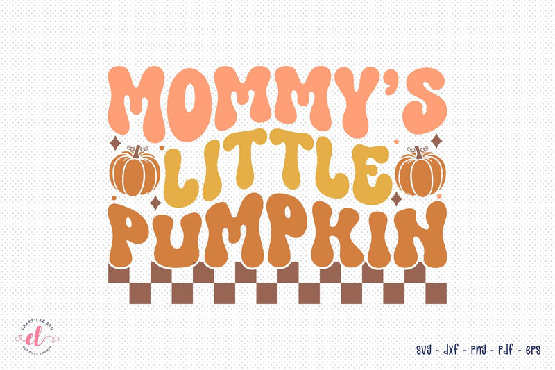 Retro Fall SVG | Mommy's Little Pumpkin SVG CraftLabSVG 